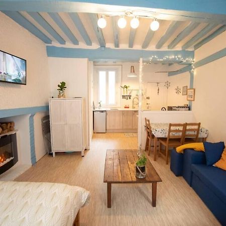 Blue Appartment With A Fireplace Dieppe Dış mekan fotoğraf