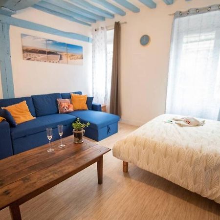 Blue Appartment With A Fireplace Dieppe Dış mekan fotoğraf